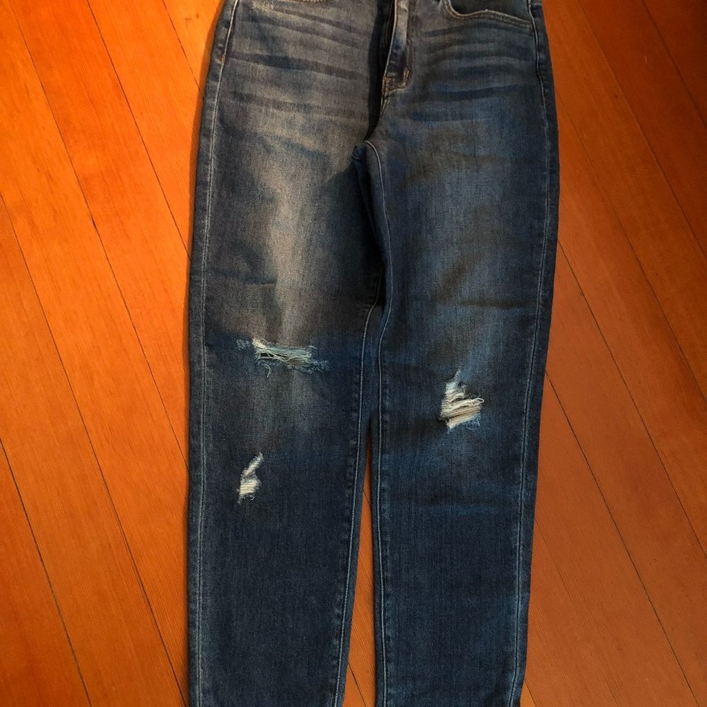 Flying Monkey straight leg distressed jeans